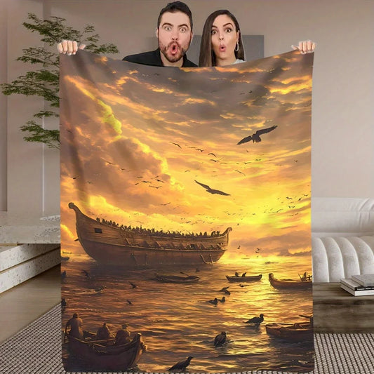 Sunset Sea Throw Blanket