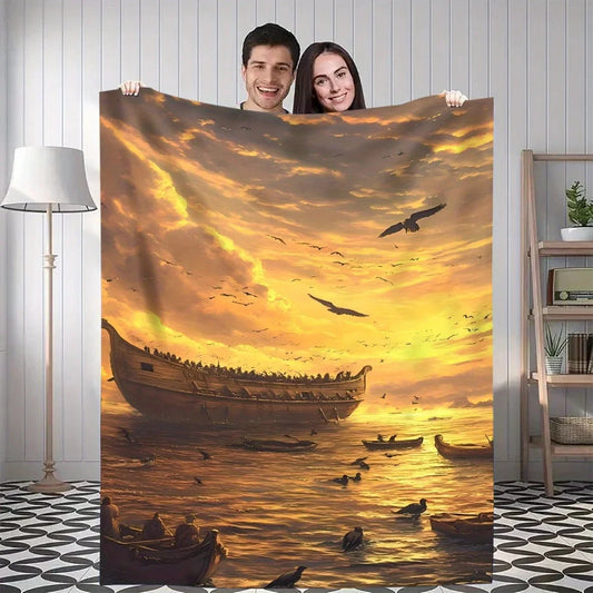 Sunset Sea Throw Blanket