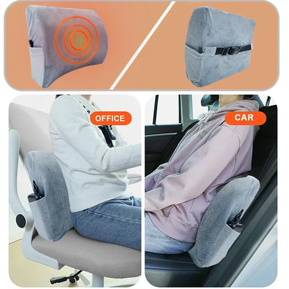 USB Heated Lumbar Support Pillow
