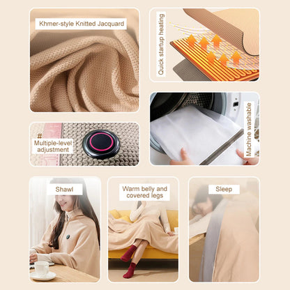 USB Heated Shawl Blanket