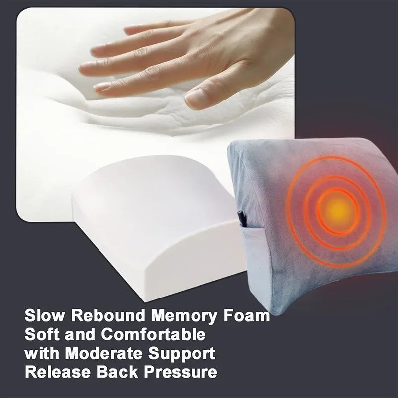 USB Heated Lumbar Support Pillow